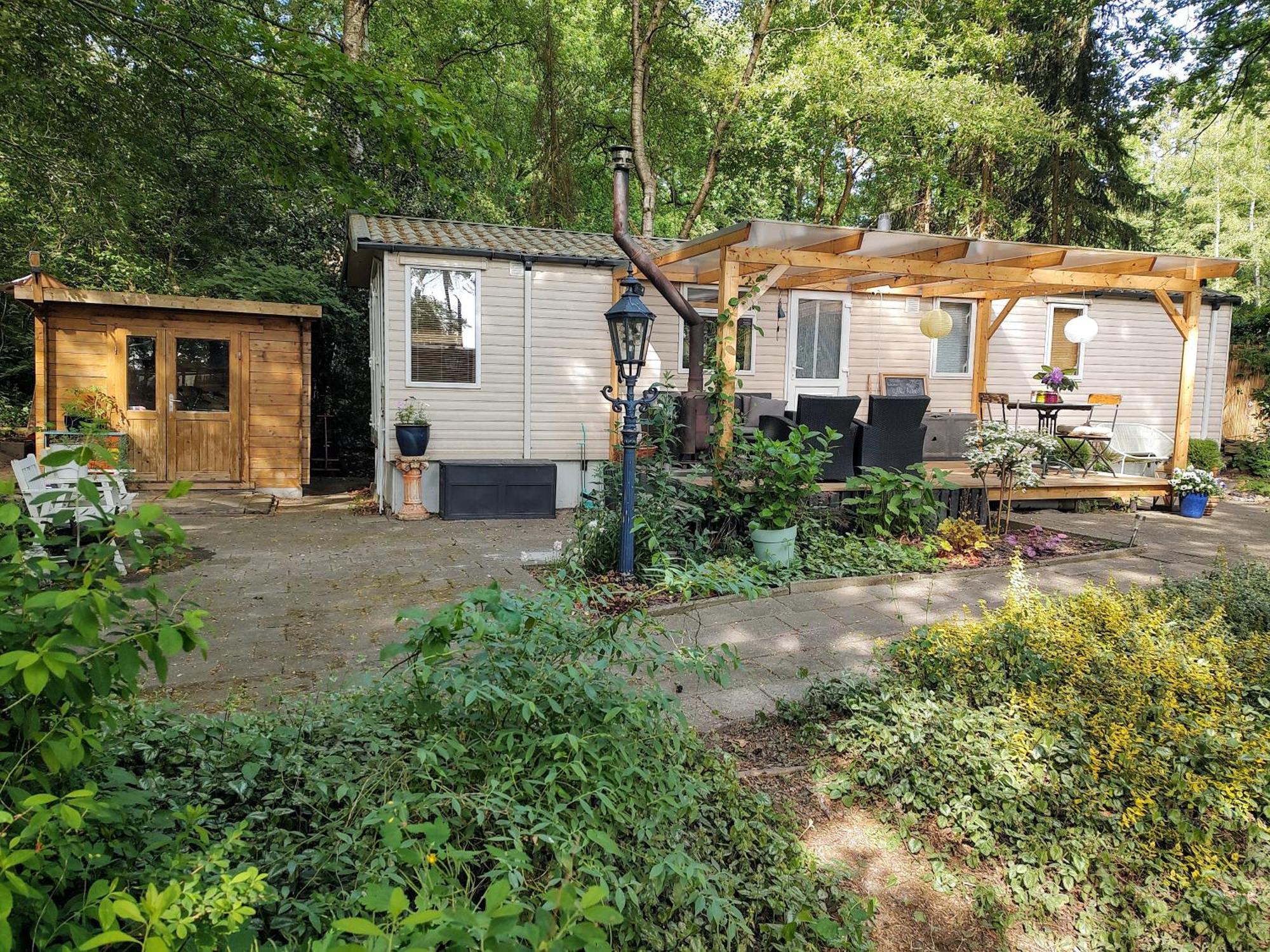 Chalet Met Veranda Aan Bosrand Vledder Εξωτερικό φωτογραφία